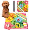 OSDUE Tappeto Olfattivo Cane, 39cm Foraggiamento Tappeto per Cani Addestramento Foraggiamento di Animali Lavabile Antiscivolo Tappetino Puzzle di Snuffle Giocattolo per Cani Attivazione Mentale Cane