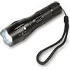 Eaxus® Torcia tattica a LED - Zoomabile, 5 modalità di illuminazione, LED CREE, nero