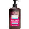 ARGANICARE Shampoo Riparatore e Nutriente alla Cheratina Organica 400 ml, ultra nutriente per capelli danneggiati, aiuta a rigenerare la fibra e a prevenire la rottura, uso quotidiano