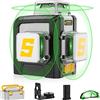 SAVSEC Laser a linea incrociata 3x360, livella laser autolivellante verde SAVSEC da 360 gradi, 5200mAh Laser a linea incrociata ad alta capacità da 45 m con batteria al litio ricaricabile