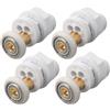 HUYGB Rotelle Box Doccia Cabine doccia Rulli for porte doccia Ruote for doccia 4-8mm Porte in vetro 4 pezzi Ruote Box Doccia(19mm)
