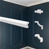 MARBET DESIGN Rivestimenti murali - Decorazione con segmenti di parete in polistirolo - Segmenti Profilo Murale Cassette Decorative Listello Decorativo Elementi Combinabili (E-19 40x21 mm, 2 Metri)