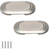 FEEIMOL 2 pezzi Maniglie Invisibile Maniglie per Mobile Nascosta Maniglia Maniglie per Cassetti Cucina Maniglie per Armadietti Maniglie per Porta 64 mm