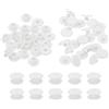 PATIKIL M5x3mm Cavicchio In Plastica, 24 Set Cavicchi Chicago In Plastica Viti Di Fissaggio Ribattini Post Press-on Fibbia Per Album Fotografici Scrapbook In Pelle, Bianco