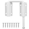 Penitue Kit di Chiusura Scatto Porta Scorrevole Forma U Patio, Chiusura Sicurezza Lega Alluminio 90/180 Gradi Recinzione Giardino Cancello Fienile Zanzariera Finestre Montaggio Multi-Angolo con Viti