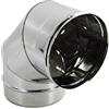 EUROPROFIL CURVA CURVE 90° ACCIAIO INOX 304 DIAM. 300 mm PER CANNA FUMARIA STUFA A PELLET