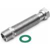KNM Trade Tubo Flessibile Acciaio Inox, 1/2, 130-220 mm