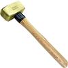 WEDO 1000g Martello da fabbro da ottone,Martello Muratore con Impugnatura Ergonomica legno,Martelli da carpentiere con manico in legno,lunghezza 320mm,per lavori di demolizione