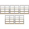 Monster Racking - 10 Scaffali Galwix in Acciaio Senza Bulloni Grigi 90cm x 30cm x 180cm