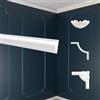 MARBET DESIGN Rivestimenti murali - Decorazione con segmenti di parete in polistirolo - Profilo Decorativo Rivestimento Murale Profilo Murale Listello Decorativo Decorazione (E-27 23x11 mm, 10 Metri)