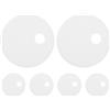 NOLITOY Set 6 Tappi Coprivite per Wc in Plastica Bianca da 60 Mm, Coperture Decorative per Bulloni del Water, Fissaggi per Cerniere Sedile Wc, Accessori Bagno per Installazione Stabile
