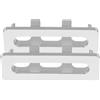 Yardenfun 2 pezzi Coperture Troppopieno Lavandino in Plastica Bianca Anelli Salva Overflow per Lavabo Bagno e Cucina Tappi Rettangolari per Foro Scarico Protezione Trabocco e Design Moderno