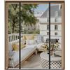 HALIDOOR Zanzariera Magnetica per Porta 240x240cm, Doppia Apertura, Chiusura Automatica Senza Foratura, Tenda Zanzariera con Calamita, Anti Zanzare per Balcone, Nero