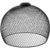 HONMEET Paralume Decorativo in Metallo Traforato Nero, Paralume per Lampadario a Sospensione, Design Geometrico Compatto 25x18 Cm, per Soggiorno, Cucina e Locali Commerciali