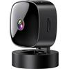 Vikye Telecamera di Sicurezza Interna, Telecamera WiFi 2,4 GHz 1080P 360° con App per Telefono, Rilevamento del Movimento, Visione Notturna a Infrarossi, per Animali