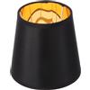 KICHOUSE Paralume E14 Nero Oro 110x150x140mm Coprilampada Decorativo per Lampade da Tavolo Lampade a Sospensione da Terra Accessorio per Illuminazione Soggiorno e Camera