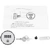 WolfGo Serratura sicura con password - armadietto con camma combinata con codice in lega di zinco Comoda serratura con password sicura con chiavi(36mm)