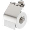 TIGER Boston Portarotolo con Coperchio, Acciaio Inox Spazzolato, 13.7 x 14 x 6.3 cm