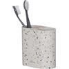 sealskin Blend Bicchiere Porta spazzolini, Ceramica, Terrazzo, B x H x T: 121 x 117 x 61 mm