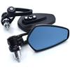 HUIBOOO 1 Paio Specchietti Retrovisori In Alluminio Per Motociclette Estremità Del Manubrio Per Per T&MAX 500 530 Per TMAX500 530 Per YZF Per R15(Black)