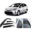 AC WOW 4 deflettori d'aria compatibili con Toyota Prius+/Plus/Grand 2012 2013 2014 2015 2016 2017 2018 2019 2020 2021 Visiere per finestrini laterali in vetro acrilico colorato per porte e finestre