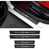 RIDGOEL 4 Pezzi Adesivi per Battitacco per Auto per Mazda 2 3 5 6 CX-3 CX-30 CX-5 CX-50 CX-60 CX-7 CX-8 CX-9 Adesivo per Battitacco in Fibra di Carbonio Protezioni Per Davanzali Per Porte Auto C