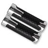 Voskooe manopole per moto Per Triumph Trident 660 Tiger 800 900 GT Speed Triple 1050 Street 675/R Moto 7/822mm Accessori Manopole Manubrio(Silver)