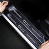 RIDGOEL 4 Pezzi Adesivi Battitacco porta Auto per Fiat Abarth 500 Gucci, Adesivo per Battitacco in Fibra di Carbonio Protezioni Per Davanzali Per Porte Auto A