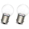 SOFOC P21W 1156 BA15S G25 Bulb Rosso Luce Stop LED 6V 12V 24V Compatibile Con 6-30V AC/DC 4SMD Luce Posteriore/Luce Nebbia Posteriore 2Pcs