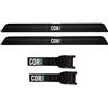 COR Surf Set di cuscinetti e cinghie di fissaggio Aero - 2 cuscinetti per barre portapacchi e 2 cinghie con fibbia in silicone resistente ai graffi, per tavola da surf, SUP, kayak e canoa (71 cm