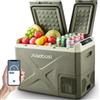 AAOBOSI Frigo Portatile 32L,Frigorifero Portatile 12v 220v Di Controllo,Frigo Da Campeggio 12/24V DC E 100-240V AC,Per L'Auto e La,RV,Viaggi