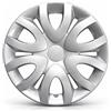Generico Set 4 Copricerchi 15 Pollici Compatibili con Renault Clio IV dal 2012 in Poi - Coppe Ruota in ABS Resistenti, Fissaggio Sicuro, Design Elegante, Colore Silver/Antracite