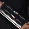 RIDGOEL 4 Pezzi Adesivi per Battitacco per Fiat Abarth 500 Abarth 595 Abarth 124 Spider, Adesivo per Battitacco in Fibra di Carbonio Protezioni Per Davanzali Per Porte Auto A