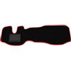 Generico Tappetini compatibili con Renault Maxity 2007-2013, bordo rosso, kit tappetini auto personalizzati, set tappeti in velluto, tappeto auto