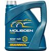 MANNOL Olio motore MOLIBDEN 10W-40 Olio parzialmente sintetico 4 L Compatibilità con PEUGEOT 206 2 volumi/Coda spiovente 2A/C 307 3A/C, RENAULT Clio 2 BB0/1/2, CB0/1/2, VW Golf 4 Hatchback 1J1