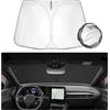 SHAOHAO Compatibile con Renault Megane E-Tech 2022 2023 2024 2025 Parasole pieghevole, protezione dai raggi UV e dal calore, parabrezza Accessori per auto Parasole Renault Megane