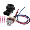 INFINAUTO Cablaggio Portalampada DRL Per Fiat 500X 15-20 1 Set | Materiale: Plastica, 20cm, OE: 68285062AA/77367320, Per Jeep Renegade 2015-2018, Lampada Diurna, 3 Tubi Termorestringenti