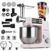 LEHMANN Teyles Impastatrice Planetaria Professionale 2100W 8L con Bilancia Integrata, Touchscreen e Ciotola Riscaldata, Blender 1,5L, Tritacarne, Planetaria per Pane e Pizza, Beige