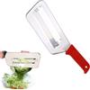 Generico Stainless Steel Shredder Knife - Cabbage Shredder and Vegetable Slicer, Upgraded Dual Blade Julienne Cutter, for Coleslaw Kitchen (A-Red)