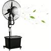 Preferspace Ventilatore Nebulizzatore 42L, Alta Velocità Industriale con 3 Velocità e Regolazione Nebbia, Oscillazione 90°, Altezza Regolabile 160‑200cm, per Raffreddamento Esterno su Patio, Officina(81cm/32in)