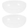 SHINEOFI 2 Pezzi Pesare Barche Bilancia Per Alimenti Ciotola Solo Piatto Di Pesatura Bilancia In Plastica Pan Tazza Di Pesatura Elettronica Vassoio Pesare Barche Ciotola Di