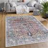 Paco Home Tappeto Salotto Moderno Soggiorno Tessuto Liscio Moderno Persiano Marocco Motivo Ornamenti Vintage Lavabile, Dimensione:140x200 cm, Colore:Multicolore 2