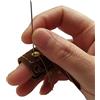 XTBOCA, Ditale in vera pelle per monete e ditale per cucire a mano, cuoio, trapuntatura ricamo, strumenti da cucito fai da te, fatto a mano, in pelle di cavallo pazzo (2 pezzi)