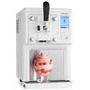 Klarstein Sweet Sundae Gelatiera con Compressore Autoraffreddante - senza pre-raffreddamento | Macchina per Gelato 1,5 L, pronta in 40 min, sistema di erogazione & pulizia automatica, Inox, Bianco
