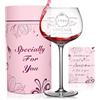 Sxkayxr Bicchiere da vino vintage con incisione 1946, regalo per 80° compleanno per donne, lei, figlie, mogli, amici