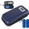 Generico Borsa Frigo Insulina Viaggio - Contenitore Farmaci Con Display Termico | Borsa Portatile Rinfrescante + 2 Piastre Gel | Piccola Custodia Isolata Per Forniture Diabetiche, Vacanze, Esterno