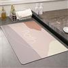 ZZDXL Tappeto Bagno Rosa Cipria Tappetino Bagno Microfibra Tappeti Bagno Assorbe Velocemente Bagno Tappetini Antivegetativo Antiscivolo Tappetino Bagno Antifatica40×60cm