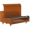 AgriEuro TOP-LINE Folpo - Barbecue a legna e carbone in Corten