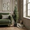 WELL HOME MOBILIARIO & DECORACIÓN Well Home - Pianta artificiale decorativa grande realistica per interni, cedro artificiale, 90 cm