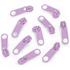 cyclingcolors 10x Cursore Cerniera Ricambio Kit di Riparazione per Cerniera Testa N°5 Cursori per Vestiti Borse Giacche Borse Valigie Jeans, viola chiaro